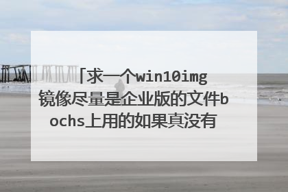 求一个win10img镜像尽量是企业版的文件bochs上用的如果真没有那win8的也行