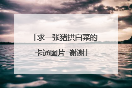求一张猪拱白菜的卡通图片 谢谢