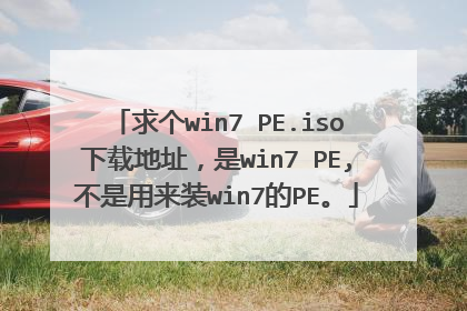 求个win7 PE.iso下载地址，是win7 PE,不是用来装win7的PE。