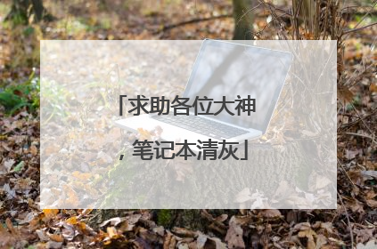 求助各位大神,笔记本清灰