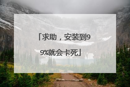 求助,安装到99%就会卡死