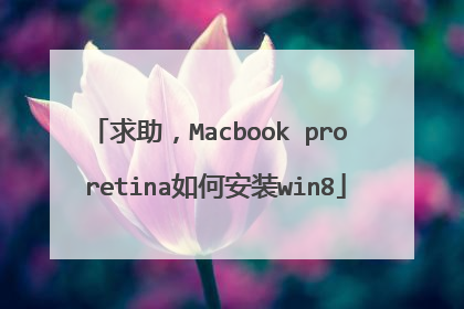 求助,Macbook pro retina如何安装win8