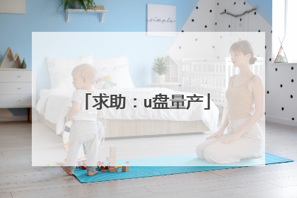 求助:u盘量产