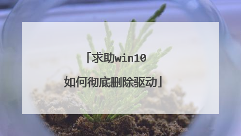 求助win10 如何彻底删除驱动