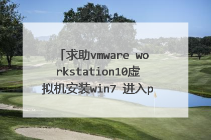求助vmware workstation10虚拟机安装win7 进入pe总是什么都没有