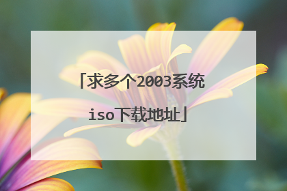 求多个2003系统 iso下载地址