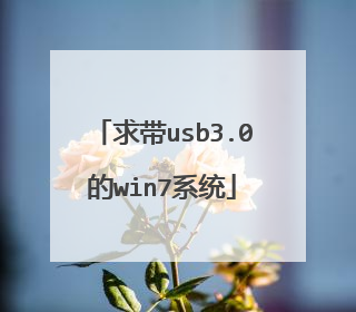 求带usb3.0的win7系统