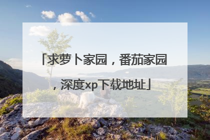 求萝卜家园,番茄家园,深度xp下载地址