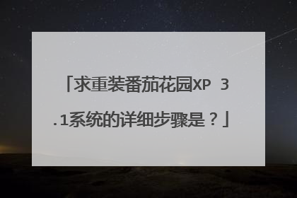 求重装番茄花园XP 3.1系统的详细步骤是?