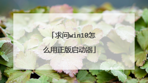 求问win10怎么用正版启动器