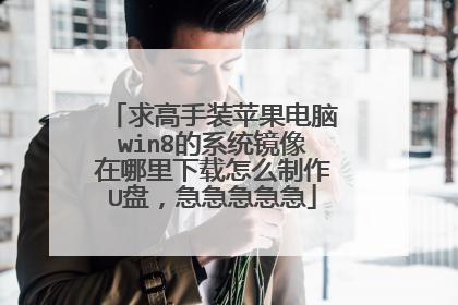 求高手装苹果电脑win8的系统镜像在哪里下载怎么制作U盘,急急急急急