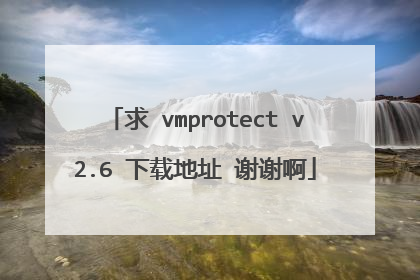求 vmprotect v2.6 下载地址 谢谢啊