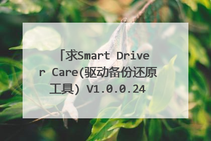 求Smart Driver Care(驱动备份还原工具) V1.0.0.24957 官方版网盘资源