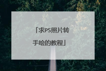 求PS照片转手绘的教程
