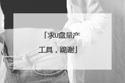 求U盘量产工具,跪谢