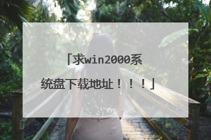 求win2000系统盘下载地址！！！