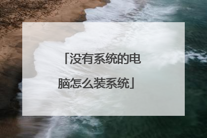 没有系统的电脑怎么装系统
