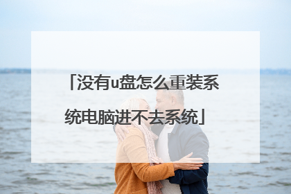 没有u盘怎么重装系统电脑进不去系统