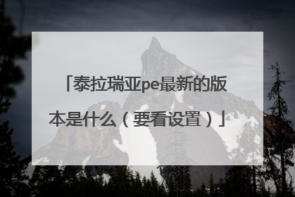 泰拉瑞亚pe最新的版本是什么(要看设置)