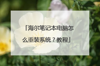 海尔笔记本电脑怎么重装系统?教程