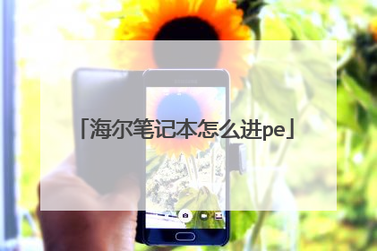海尔笔记本怎么进pe