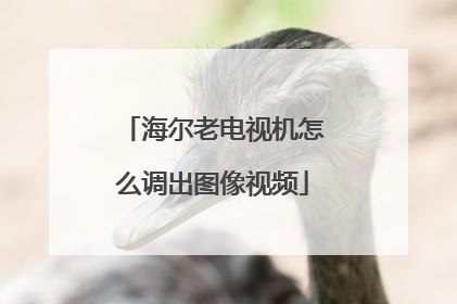 海尔老电视机怎么调出图像视频
