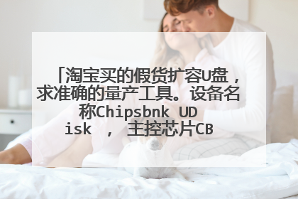 淘宝买的假货扩容U盘，求准确的量产工具。设备名称Chipsbnk UDisk ， 主控芯片CBM2198A - [2012-12-20]