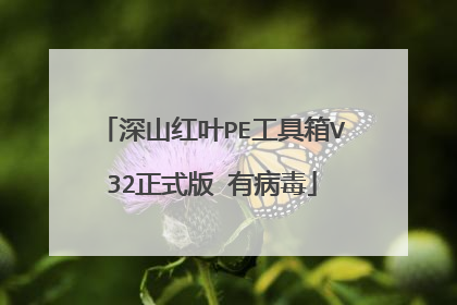 深山红叶PE工具箱V32正式版 有病毒