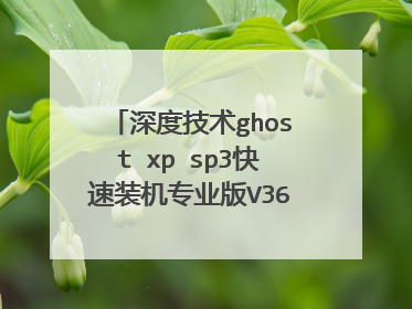 深度技术ghost xp sp3快速装机专业版V36.2安装教程