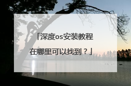 深度os安装教程在哪里可以找到?