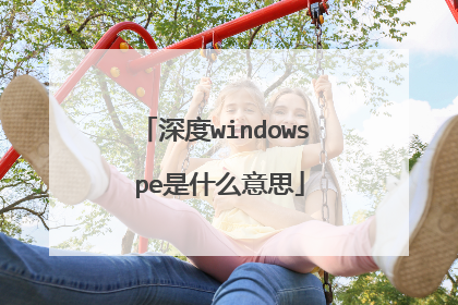 深度windows pe是什么意思