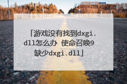 游戏没有找到dxgi.dll怎么办 使命召唤9缺少dxgi.dll