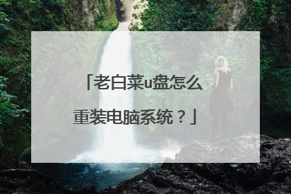 老白菜u盘怎么重装电脑系统?