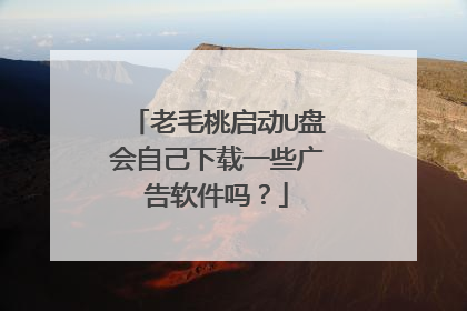 老毛桃启动U盘会自己下载一些广告软件吗？