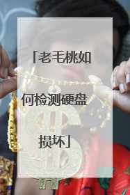 老毛桃如何检测硬盘损坏