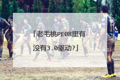 老毛桃PE08里有没有3.0驱动?