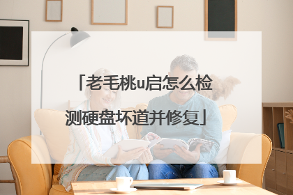 老毛桃u启怎么检测硬盘坏道并修复