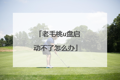 老毛桃u盘启动不了怎么办