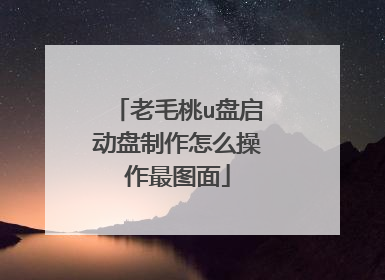 老毛桃u盘启动盘制作怎么操作最图面