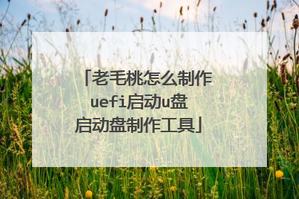 老毛桃怎么制作uefi启动u盘启动盘制作工具