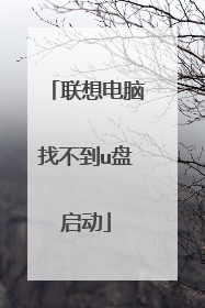 联想电脑找不到u盘启动