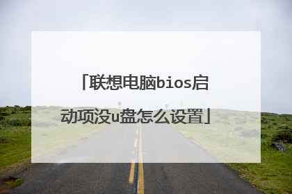 联想电脑bios启动项没u盘怎么设置