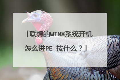 联想的WIN8系统开机怎么进PE 按什么?