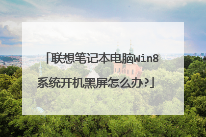 联想笔记本电脑Win8系统开机黑屏怎么办?