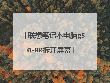 联想笔记本电脑g50-80拆开屏幕