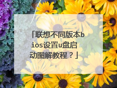 联想不同版本bios设置u盘启动图解教程?