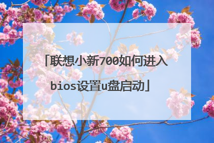 联想小新700如何进入bios设置u盘启动