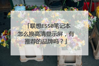 联想E550笔记本怎么换高清显示屏,有推荐的品牌吗?
