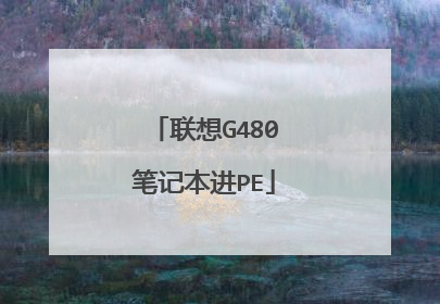 联想G480笔记本进PE