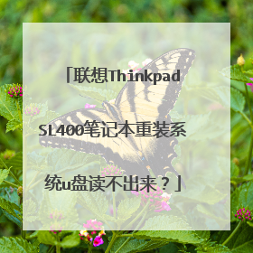 联想ThinkpadSL400笔记本重装系统u盘读不出来？